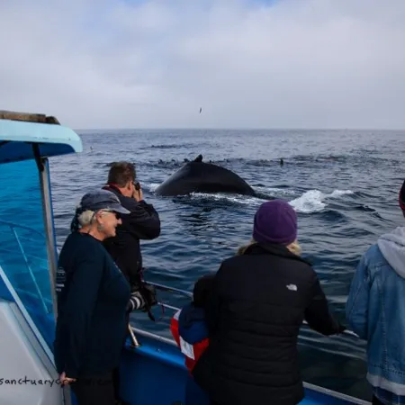 a group of people in a boat on a body of water